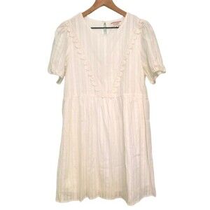 Andree By Unit Cream Lace Dress Size Medium Cottagecore Prairie